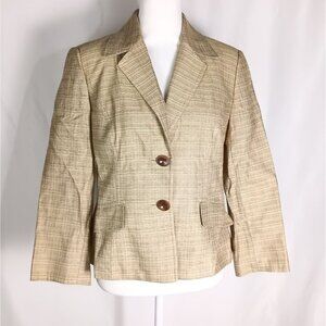 Kasper Women’s Blazer Sage Green 2 Button Lined Career Jacket Size 6